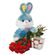 My bunny!. Great combination of cuddle toy, sweet chocolates and magnificent flowers!. Prague
